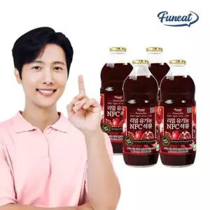 리얼 유기농 NFC 석류 주스 원액 4병 (1000ml x 4병)