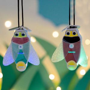 LED 반딧불이 목걸이 만들기 세트 여름 캠핑 반짝반짝 빛나는 곤충 DIY 키트