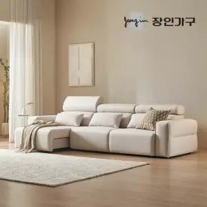장인가구 조디 4인용 제로월 전동 슬라이딩 리클라이너 확장형 패브릭 모션 소파