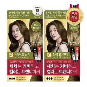 엘라스틴 살롱드컬러 염색약 애쉬브라운 x 2개_14987591_588346