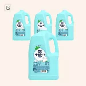 퐁퐁 주방세제 베이킹소다 깔끔한 민트향 3L 4개