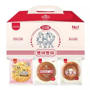 빵야빵야 빵 삼총사 골라담기 12봉(단팥빵/크림빵/보름달빵)