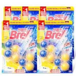 브레프 파워액티브 변기세정제 스파클링 레몬 50g 2개입 5팩 (10개)