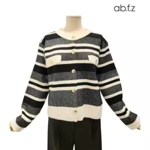 [롯데백화점]abfz 밍크 퍼 트위드 가디건 APZ4HY41K