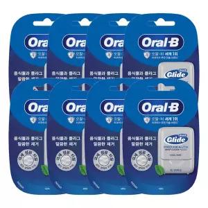오랄비 글라이드 딥 클린 치실 민트향 40m 8개