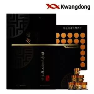 광동일품기력보환 60환 침향 녹용 홍삼 침향환 침향단 + 선물용 쇼핑백