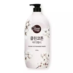 ( )샤워 메이트 대용량 클린 코튼 바디 워시 1200g