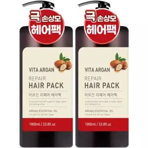 헤어 트리트먼트 대용량 리페어 퍼퓸 헤어팩 1000ml 2개