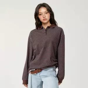후아유 Striped long-sleeve T-shirt / WHLSG2286F