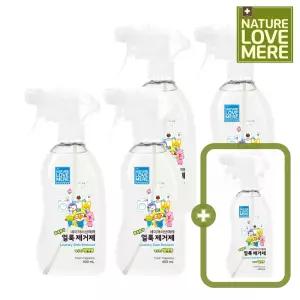 [4개+1개] 네이쳐러브메레 아기 뽀로로 얼룩제거제 용기형 400ml 2개 + 2개 + [GIFT] 뽀로로 얼룩제거제 용기형 400ml 1개