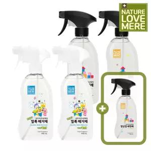 [4개+1개] 네이쳐러브메레 아기 뽀로로 얼룩제거제 용기형 400ml 2개 +아기 장난감세정제 용기형 400ml 2개 + [GIFT] 장난감세정제 용기형 400ml 1개