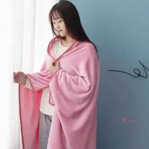 여름담요 극세사 블랭킷 차박 얇은 이불대용 캠핑 쇼파 블랭캣 소파 침구 똑딱이단추 망토 입는ijk464
