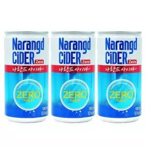 나랑드 사이다 180ml x 30캔/간식/가정/사무실/탕비실/접대/단체/과즙/맛있는/시원한/매장/캔음료/후식/휴
