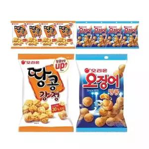 오리온 오징어땅콩 98g + 땅콩강정 80g 각 5개 총10개