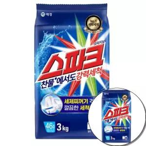 놀라운세정 스파크 오리지널 가루 분말세제 리필 3kg