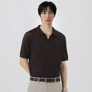 [롯데백화점]폴햄 남성) 린넨 슬릿넥 플레인 반팔 스웨터 (PHG2ET1090)