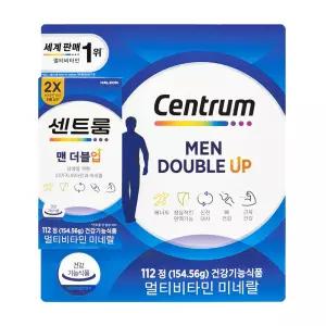 센트룸 포 맨 더블업 112정 종합 멀티 대용량 비타민 12세 이상 남성