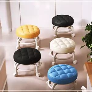 원형의자 보조 이동식 베르 네일샵 병원 바퀴의자 화장대 5color SWFFSOAC