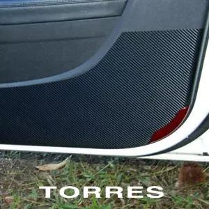 아우디 A6 C9 세대 카본 패브릭 도어커버/킥가드