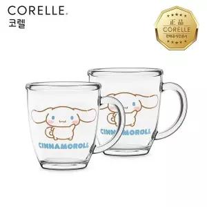 [코렐] 코디 시나모롤 유리 머그 380ml 2P