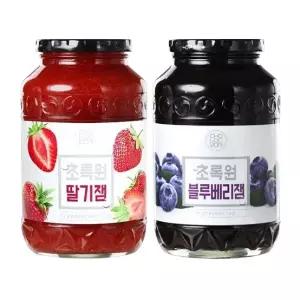 초록원 딸기잼 1KG +블루베리잼 1KG