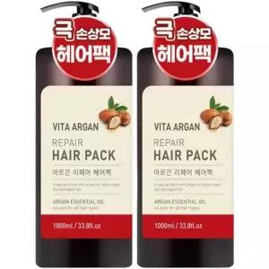 헤어 트리트먼트 대용량 리페어 헤어팩 1000ml 2개