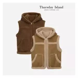 써스데이아일랜드Thursday Island 후드 아웃포켓 무스탕T238MLT302W 1096827