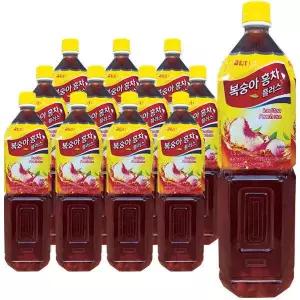 담터 복숭아 홍차 아이스티 대용량 페트음료 1.5L 12병 GST MNS