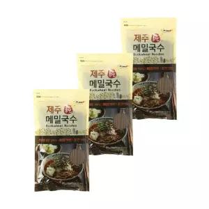 제주 건강식단 가정용 업소용 식당 쫄깃한 국수면 메밀국수 500g 3개