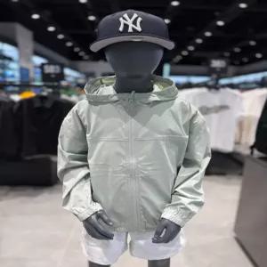 뉴에라 키즈 아웃도어 후디 재킷 민트 그레이 13679462 608906