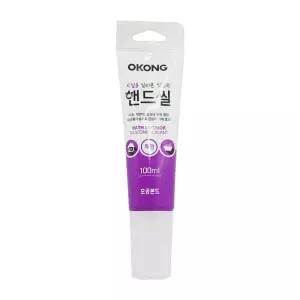레코멘 핸드씰 욕실용 실리콘 실란트 투명 100ML 코킹작업