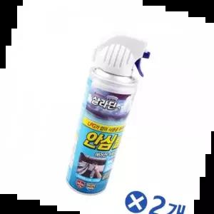 에어컨냄새탈취제 아쿠아향 살라딘 히터 차량용 훈증캔 자동차탈취제 실내탈취제 330ml 2개