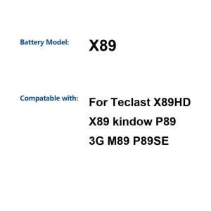 호환 태클라스트 X89HD Kindow 3G 안정적인 6000mAh 프리미엄 교체용 태블릿 배터리