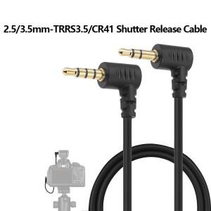 2.5/3.5mm-TRRS3.5/CR41Sgma fpfpL용 제어 케이블 원격 셔터 릴리즈 스트레이트