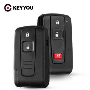 KEYYOU 2/3 버튼 Toyota Prius 용 스마트 원격 자동차 키 쉘 케이스 2004 Corolla Verso Camry 커버