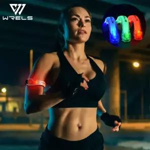 WRELS LED 라이트 업 러닝 암 벨트 글로우 스포츠 팔찌 야외 워킹 사이클링 콘서트 롤러 스케이트