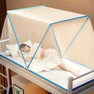 모기장 방충망 방충커버  접이식 통풍이 잘 되고 1-3인용 아이들이 침대에서 떨어지는 것을 방지합니다