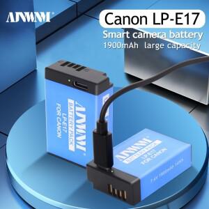 캐논 카메라 배터리 LP-E17 LP E17 EOS R8 R10 R50 RP M3 M5 M6 77D 750D 800D 1900mAh