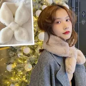 여성 포근 페이크 퍼머플러 털목도리 겨울방한 코디