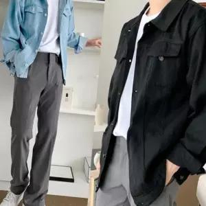 (다올)데님 자켓 오버핏 남녀공용 봄 가을 트러커 청자켓