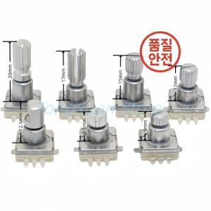 2pcs EC11 인코더 코드 푸시 버튼이있는 로터리 스위치 30 무한 회전 SMD 5pin 하프 플럼 샤프트