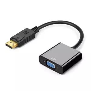 [RIZPICK]DisplayPort VGA 컨버터 모니터 미러링 노트북 화면복제 변환기 젠더