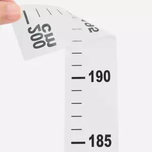 심플 투명 키재기 스티커 200cm / 아동 신장 측정 자 벽면 부착 키재기판 인테리어 스티커