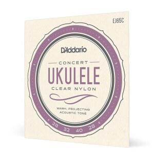 D'Addario 다다리오 우쿨렐레 현 Pro-Art Custom Extruded Nylon Concert EJ65C 국내 정품