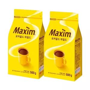 맥심 모카골드 마일드 리필커피 500g x2개