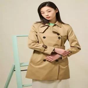[빈폴레이디스][Essential] 미디엄 트렌치 코트  베이지 (BF523TE02A) .