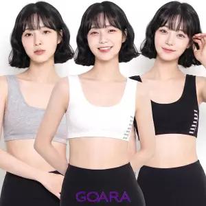고아라 여성 스포츠 브라 탑 면스판 노와이어 브래지어 주니어 속옷 GBR5093