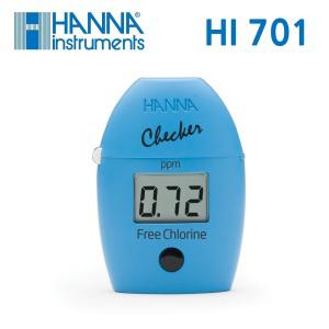 잔류 염소 측정기 HI701 포켓형 0 ~ 2.50ppm 수질측정 수영장 스파 과일 야채 세척수 관리 HANNA 한