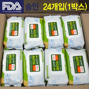 균이제로 FDA승인 소독 티슈 75매x24개 / 항균 알콜 소독용 제균 살균 손소독 물티슈
