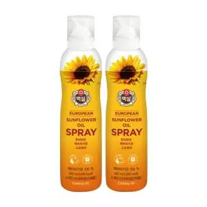 백설 해바라기유 스프레이, 200ml, 2개